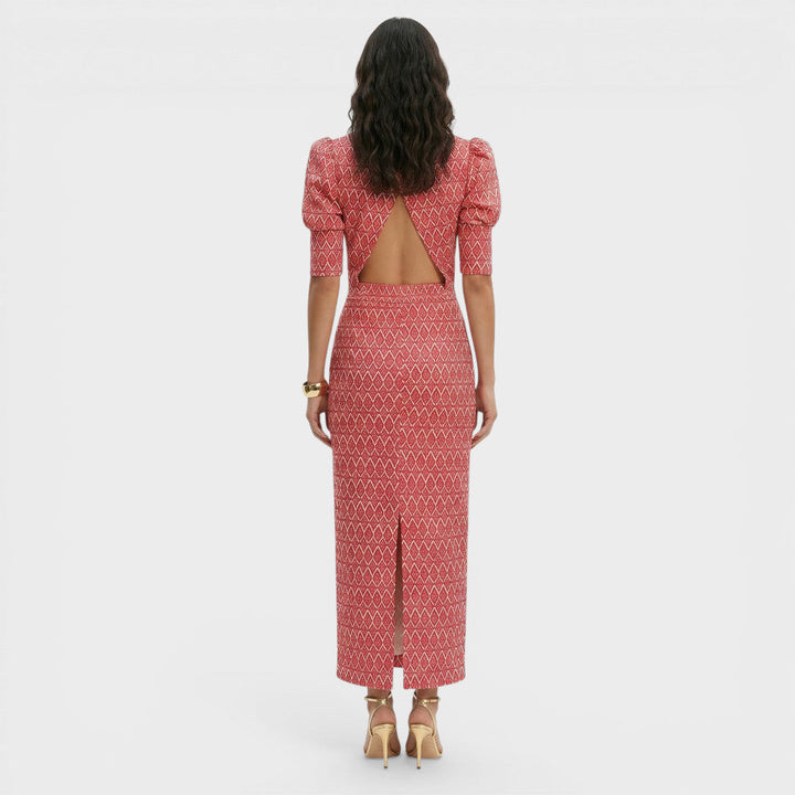 Women's Open-Back Two-Piece Set — Top & Trousers, Wedding Guest