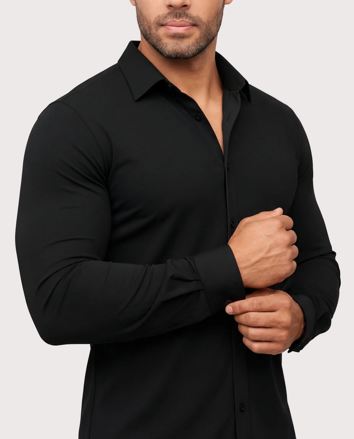 Women's Stretch Shirt 3-Pack — Blue Comfort Fit Everyday Top Set