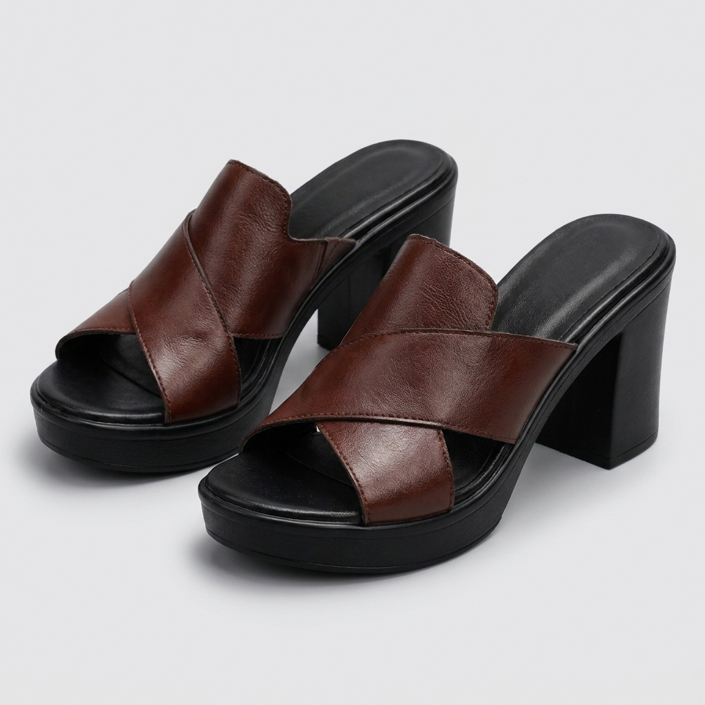 Women's Comfort Heeled Sandals — All-Day Block Heel Dress Sandals