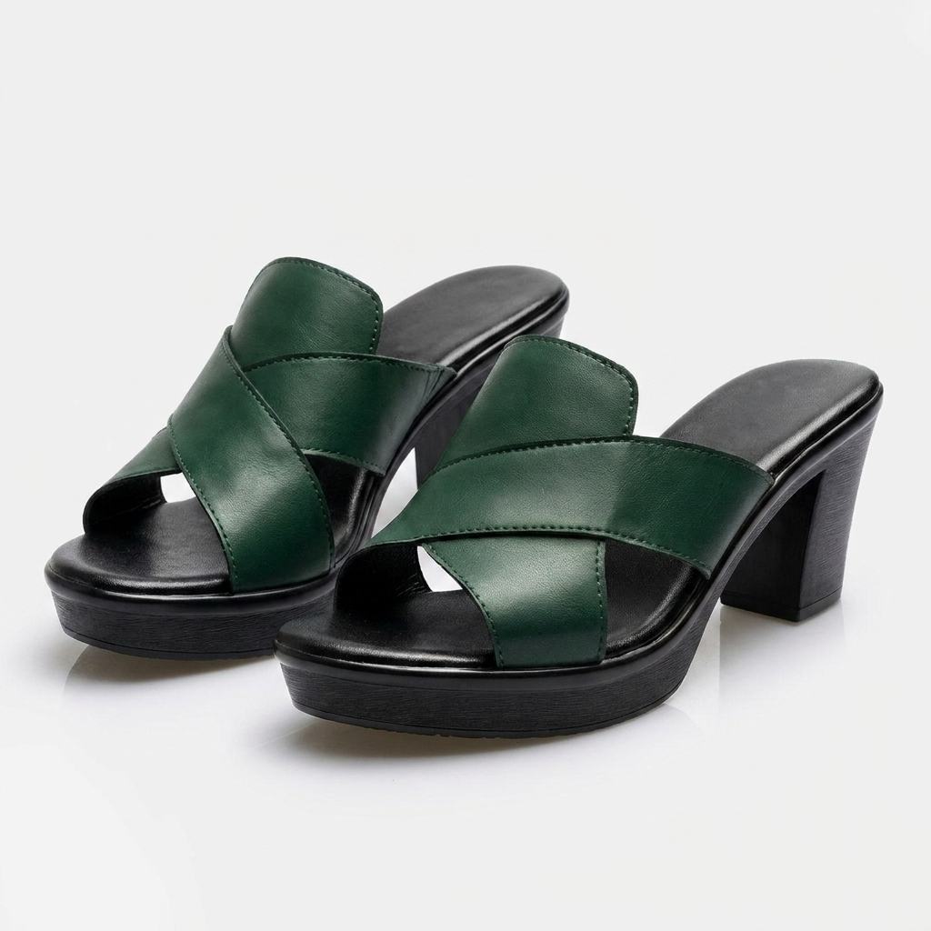 Women's Comfort Heeled Sandals — All-Day Block Heel Dress Sandals