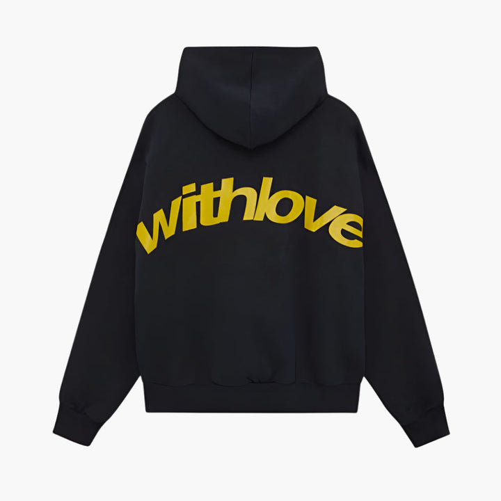 Unisex oversized hooded sweatshirt with large graphic back print