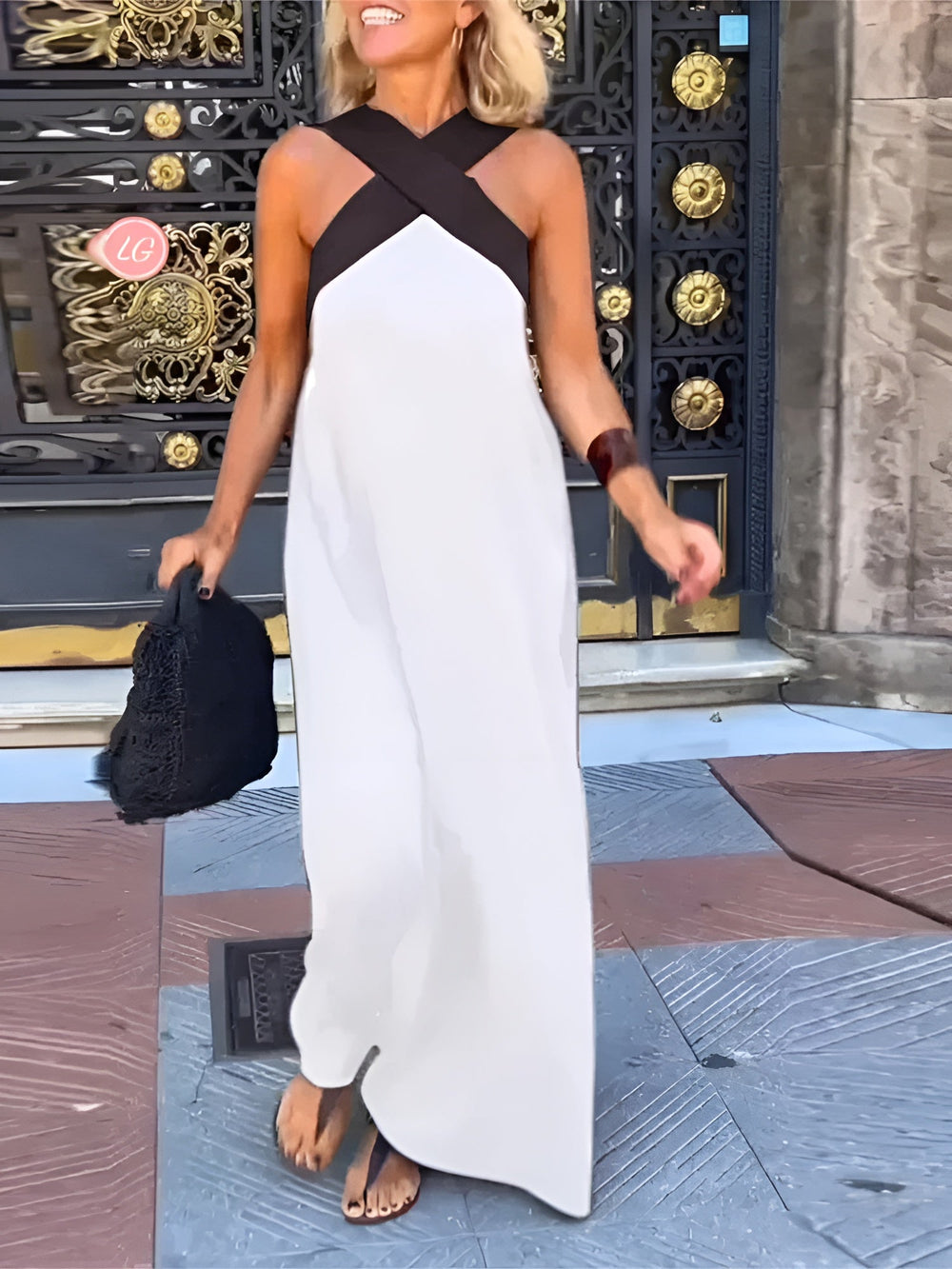 Women's Wrap Dress — Crossover Cut Lightweight Summer Dress