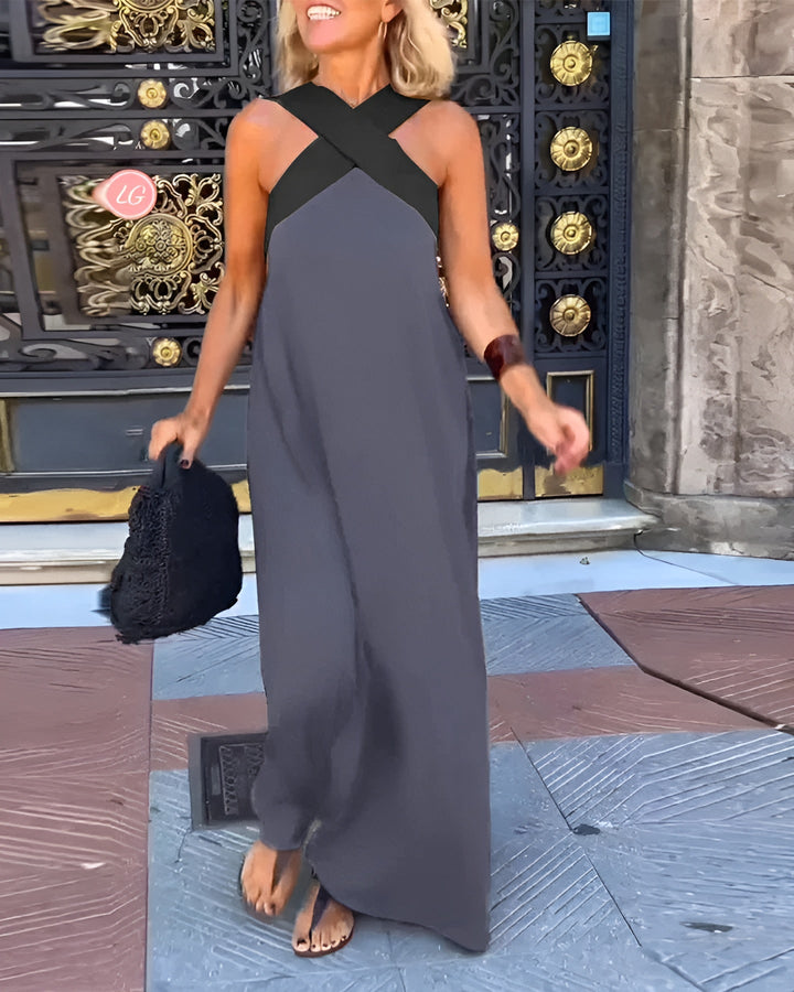 Women's Wrap Dress — Crossover Cut Lightweight Summer Dress