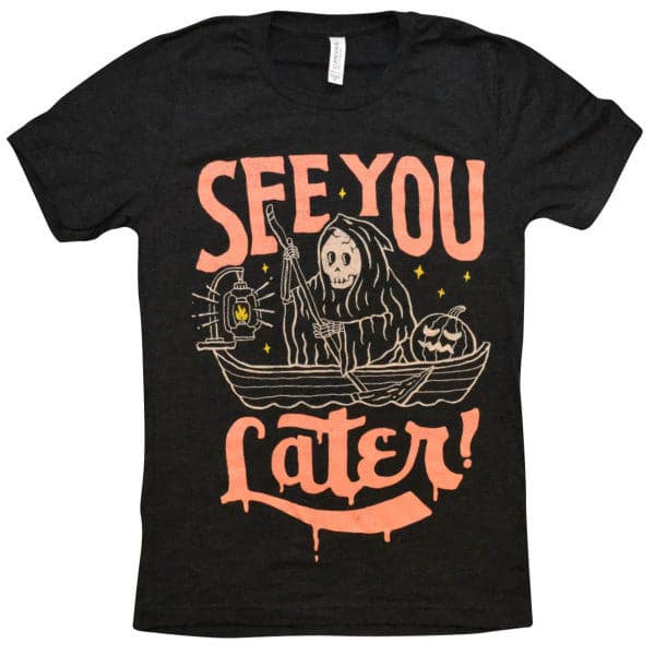 Unisex T-Shirt, See You Later Graphic Print, Black