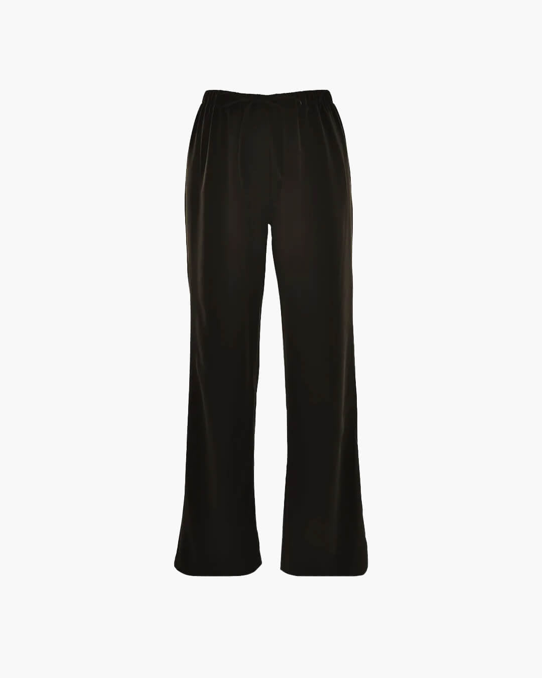 Women's high waist wide leg trousers with drawstring waist and full-length legs