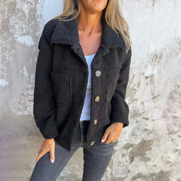 Women's Lapel Collar Short Jacket