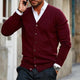 Men's long-sleeve V-neck button-front cardigan