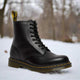Women's lace-up ankle boot with round toe and lug sole