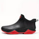 Women's slip-on round toe ankle boots with lug soles